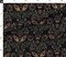 Various Fabrics by the Yard or Fat Quarter Death Head Moth Gothic Belladonna Skull Black Green Large Scale Custom Printed Fabric by Spoonflower